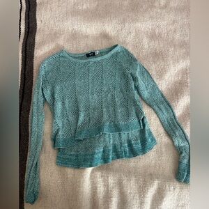 BDG / Urban Outfitters Textured Knit Sweater in Teal
